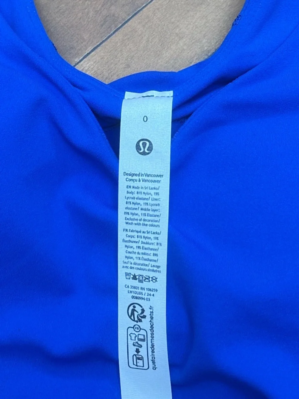 NWT Lululemon Align Tank Top In Cerulean Blue Size 0